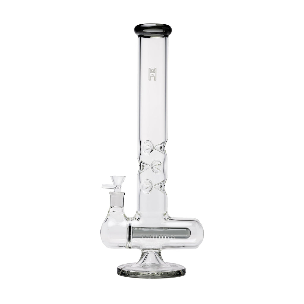 Human Grade - Inline Tube Triple Ice Catch Glass Water Pipe