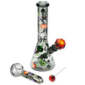 Pulsar ~ Halloween Party Herb Pipe Glow Duo- 10" / 14mm F