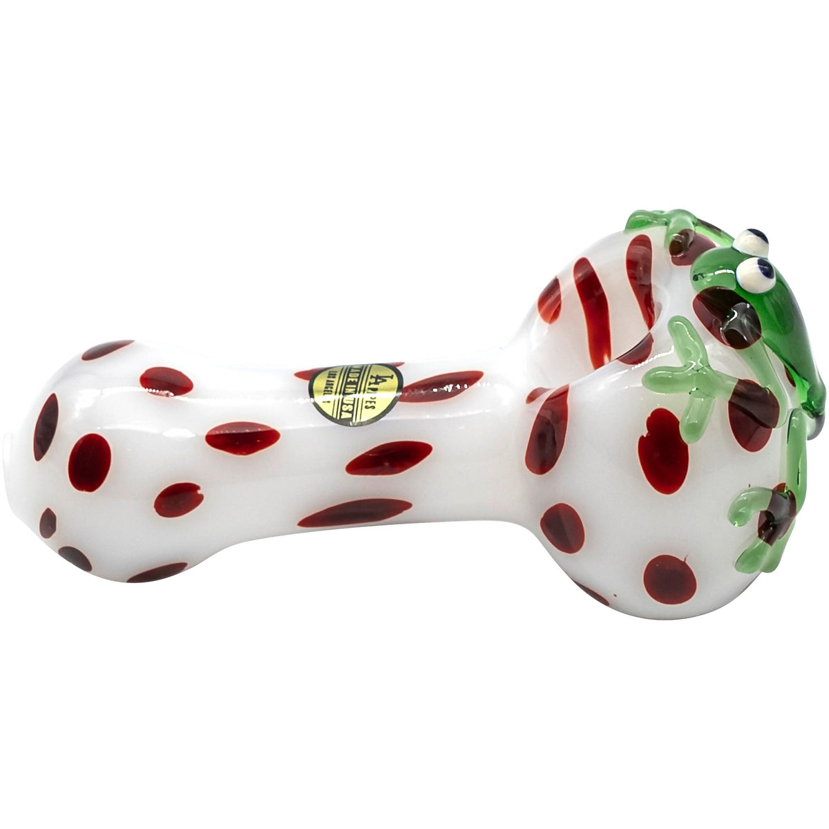 LA Pipes - "Spotted Poison Frog" Spoon Glass Pipe