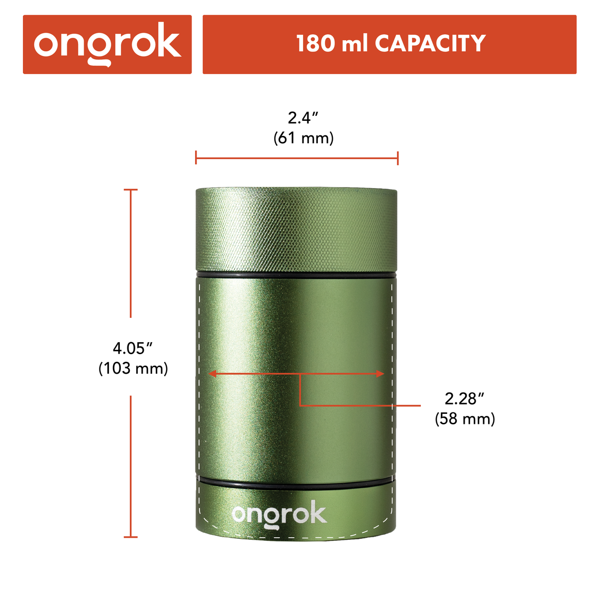 Ongrok - Aluminum Metal Storage Jar