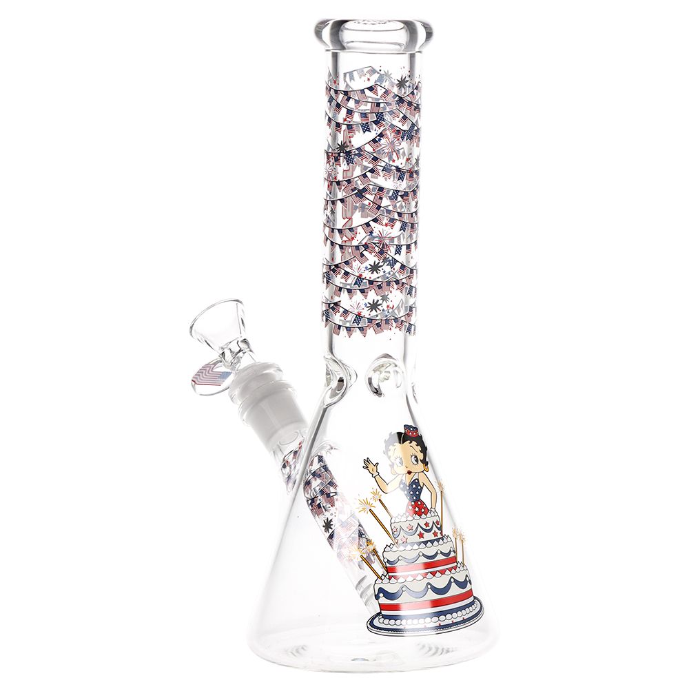 Pulsar ~ Betty in Cake Beaker Glass Water Pipe | 9.75" | 14mm F