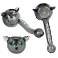 Pulsar - 3CT BUNDLE - Pulsar Black Cat Glass Hand Pipe - 5"