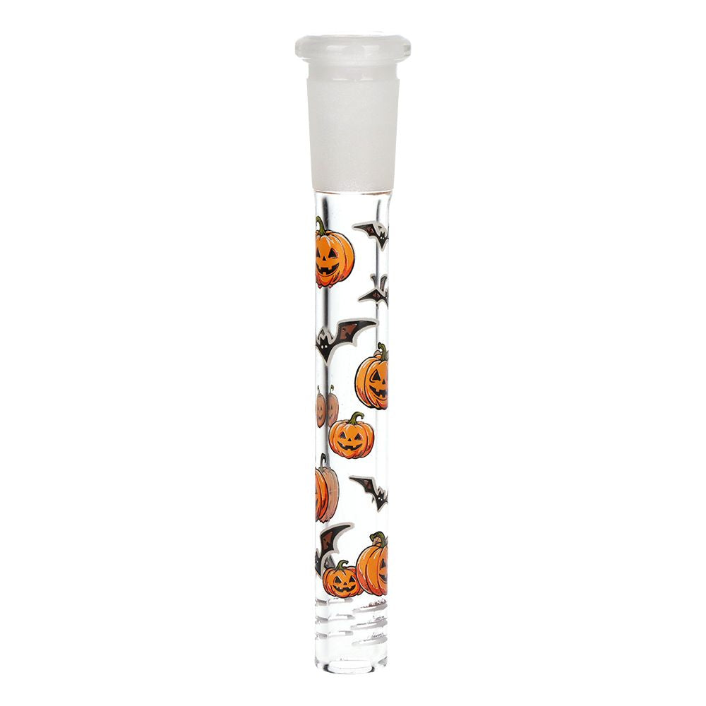 Pulsar ~ Halloween Ball Herb Pipe Glow Duo - 10" / 14mm F