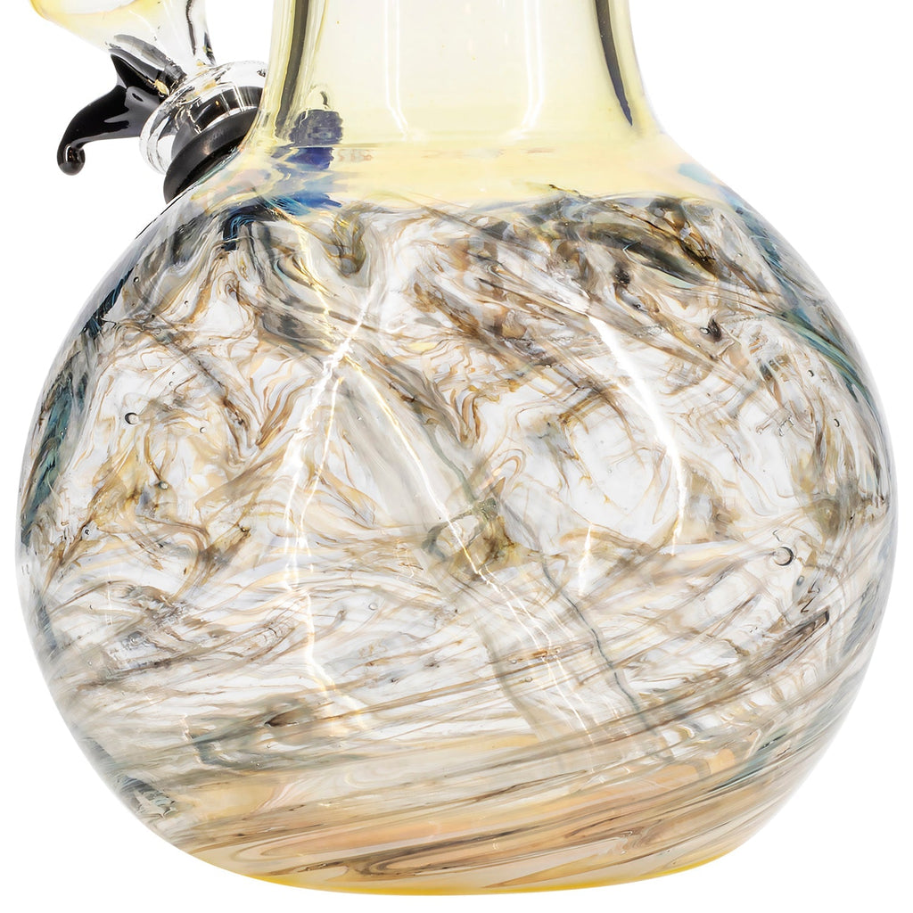 LA Pipes - Raked Tiger Stripe Accented Beaker Bong 8"