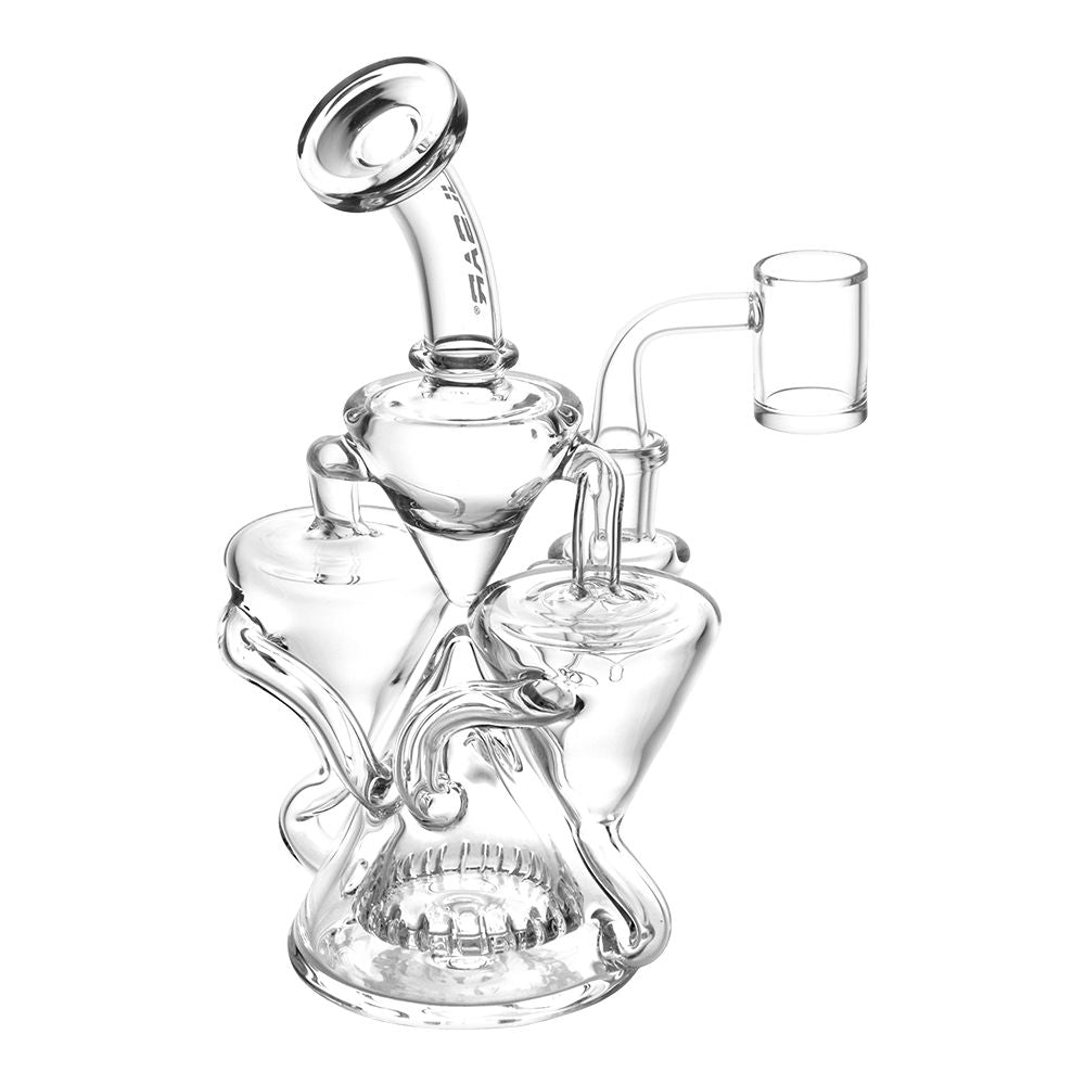 Pulsar ~ Dual Recycler Glass Dab Rig - 7.75" / 14mm F
