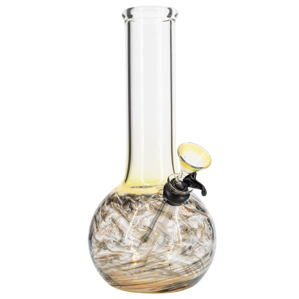 LA Pipes - Raked Tiger Stripe Accented Beaker Bong 8"