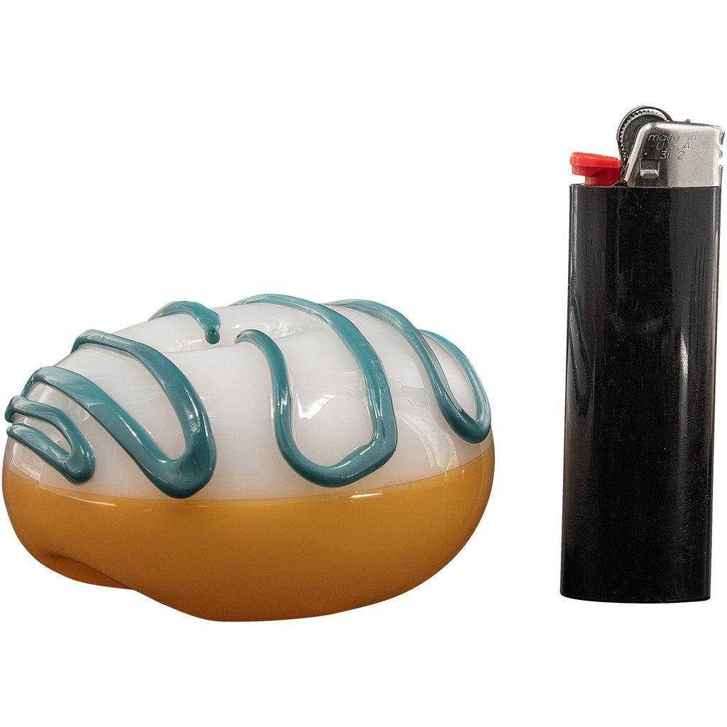 LA Pipes - "Frosted Donut" Glass Pipe