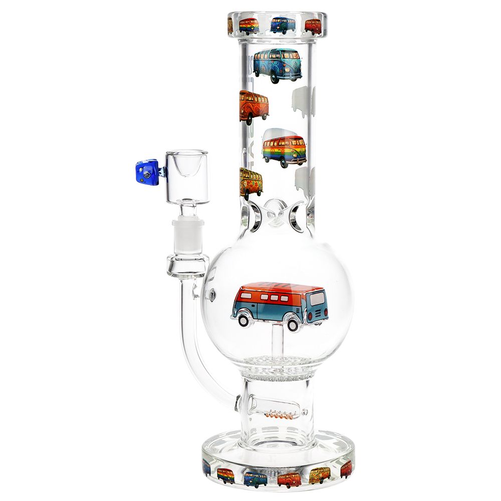 Pulsar ~ VW Bus Bubble Base Glass Water Pipe - 12.25" / 14mm F