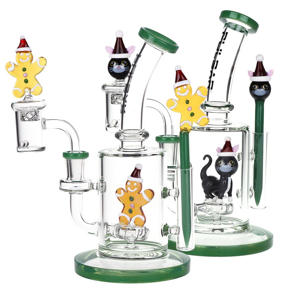 Pulsar ~ Holidaze Series Glass Dab Rig Set | 8.25" | 14mm F
