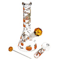 Pulsar ~ Halloween Ball Herb Pipe Glow Duo - 10" / 14mm F