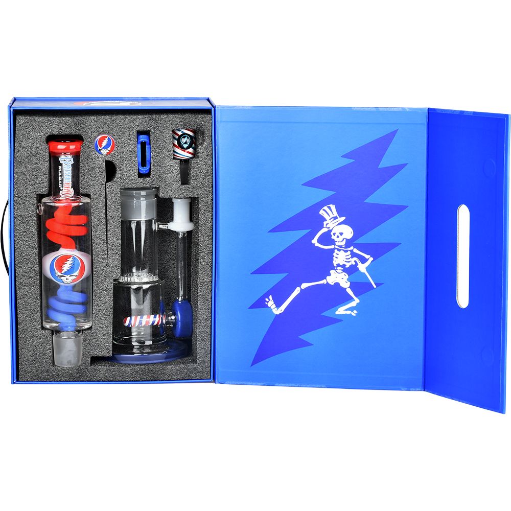 Pulsar~ Grateful Dead x Pulsar 10 Year Flood Glycerin Water Pipe Kit - 16" / 14mm F