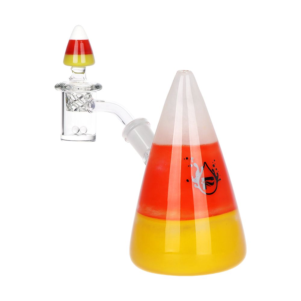 Pulsar ~ Kandy Korn Glass Dab Rig Set - 5" / 14mm F