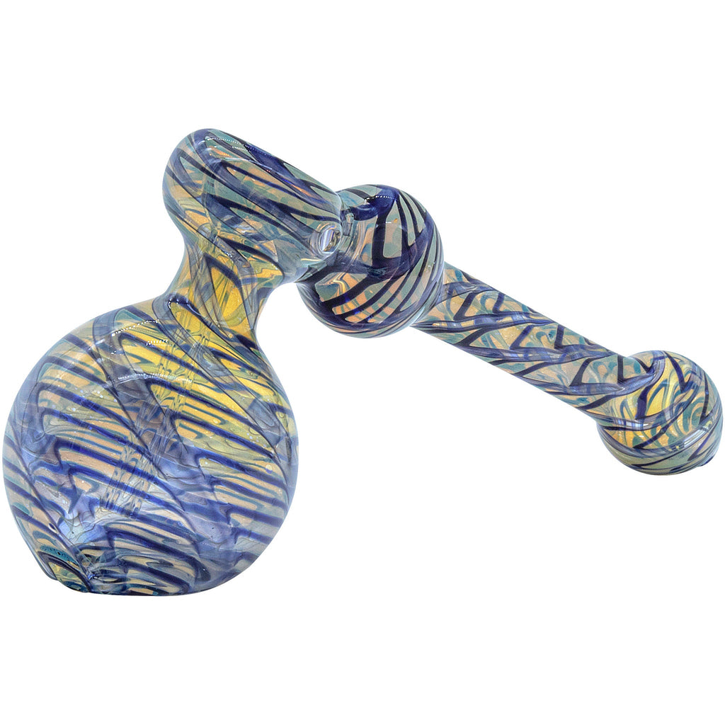 LA Pipes - Full Rake Fumed Hammer Bubbler Pipe 6"