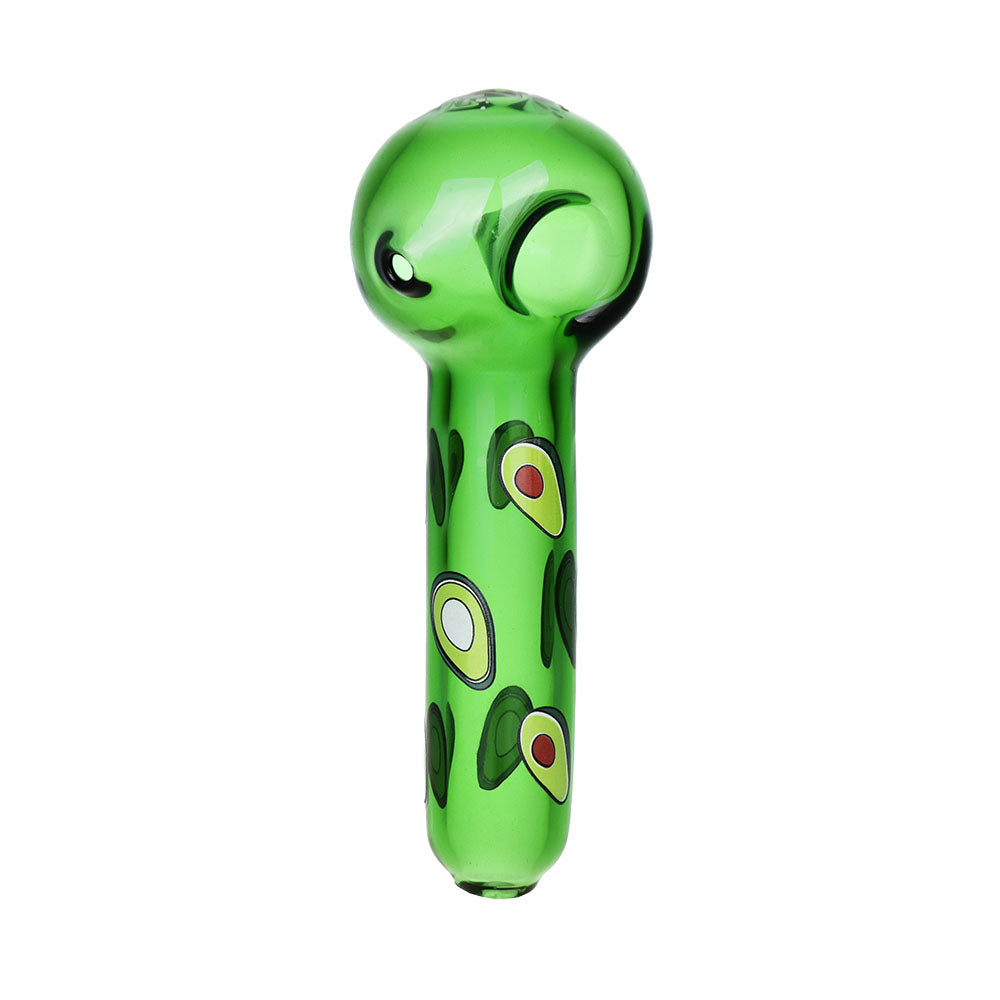 Pulsar ~ Fruit Series Avocado Gold Herb Pipe Glow Duo - 10" / 14mm F