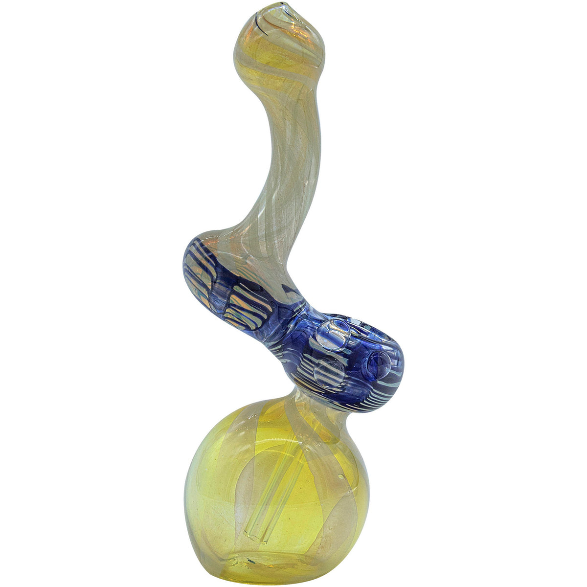 LA Pipes - "Rake Bubb" Fumed Sherlock Bubbler Pipe (Various Colors)