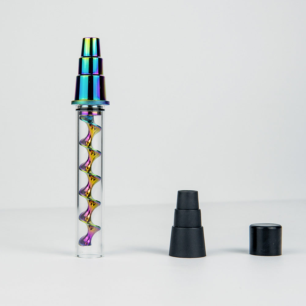 Glass Blunt Hand Pipe - Multiple Colors 5"