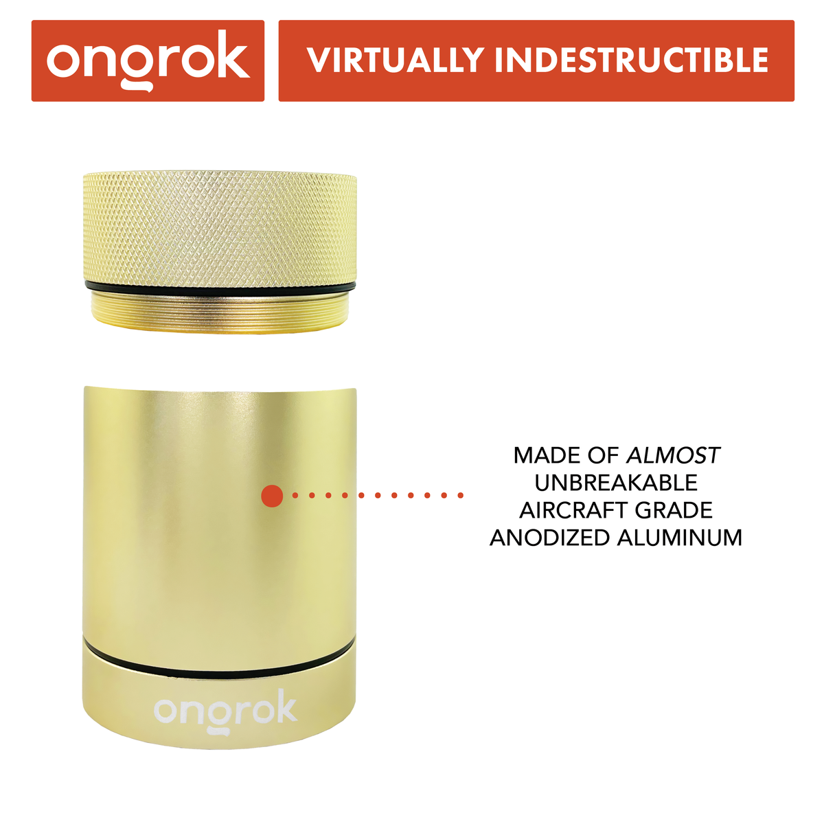 Ongrok - Aluminum Metal Storage Jar