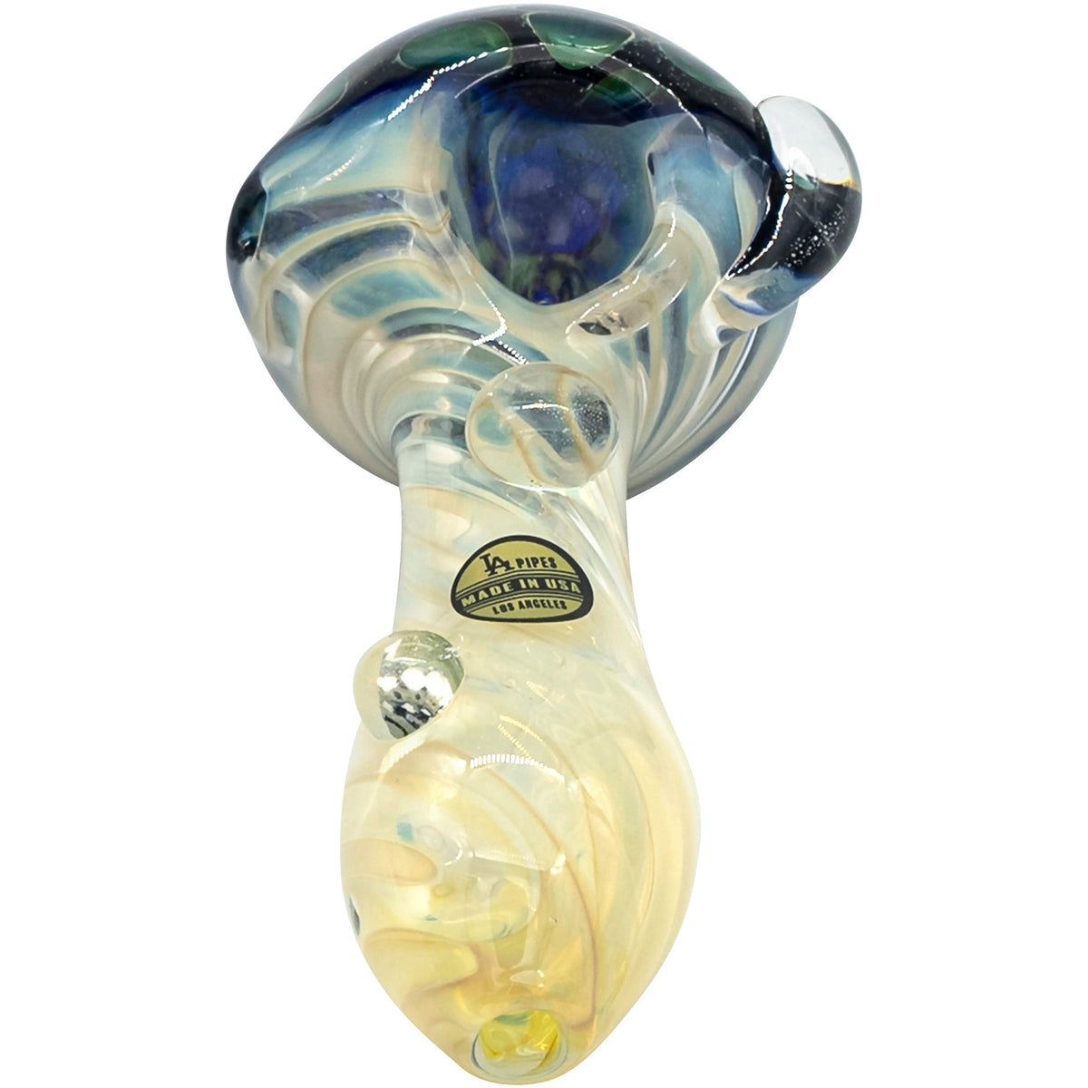 LA Pipes - "The Hive" Honeycomb Color Changing Glass Pipe