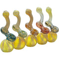 LA Pipes - "Rake Bubb" Fumed Sherlock Bubbler Pipe (Various Colors)