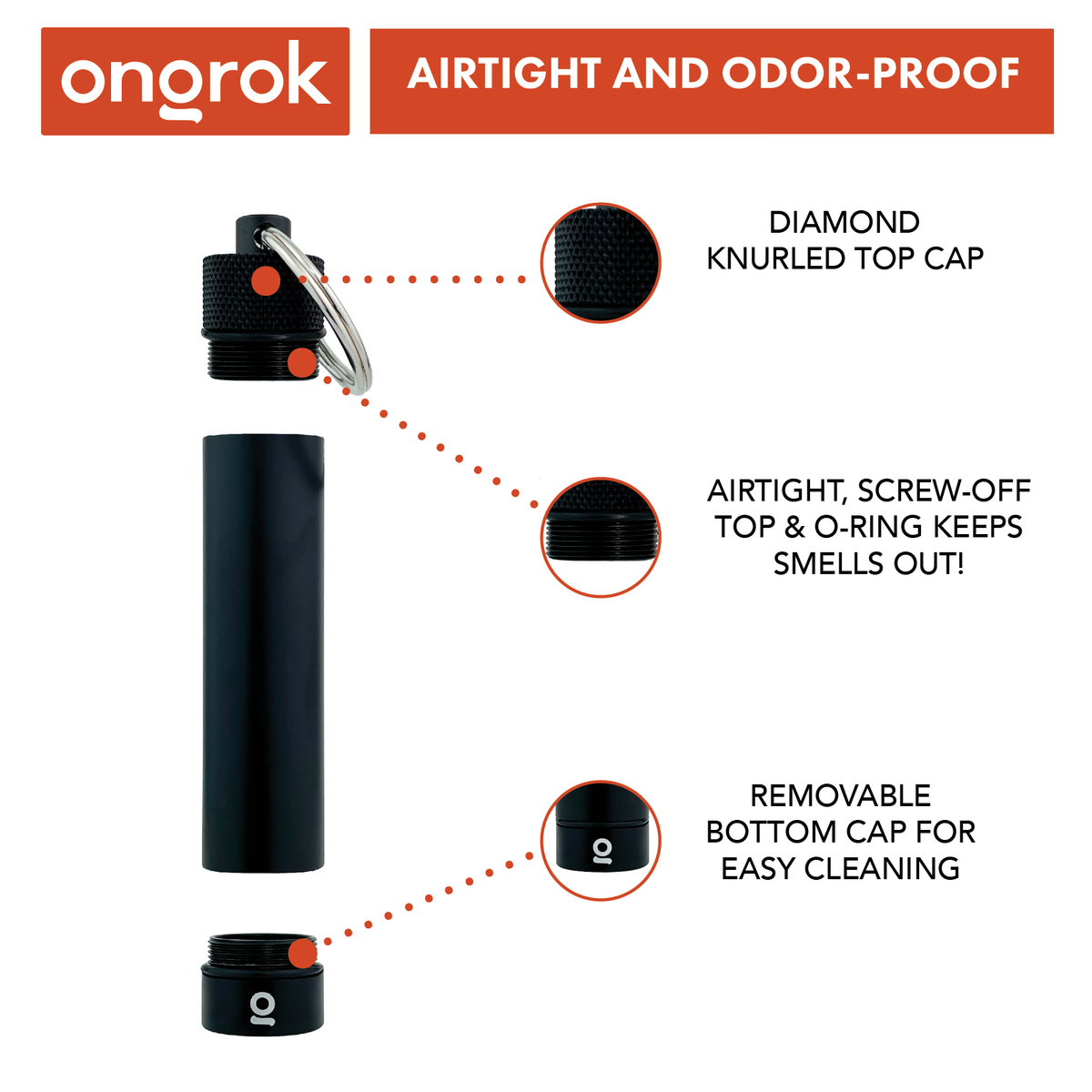 Ongrok - Aluminum Storage Keychain