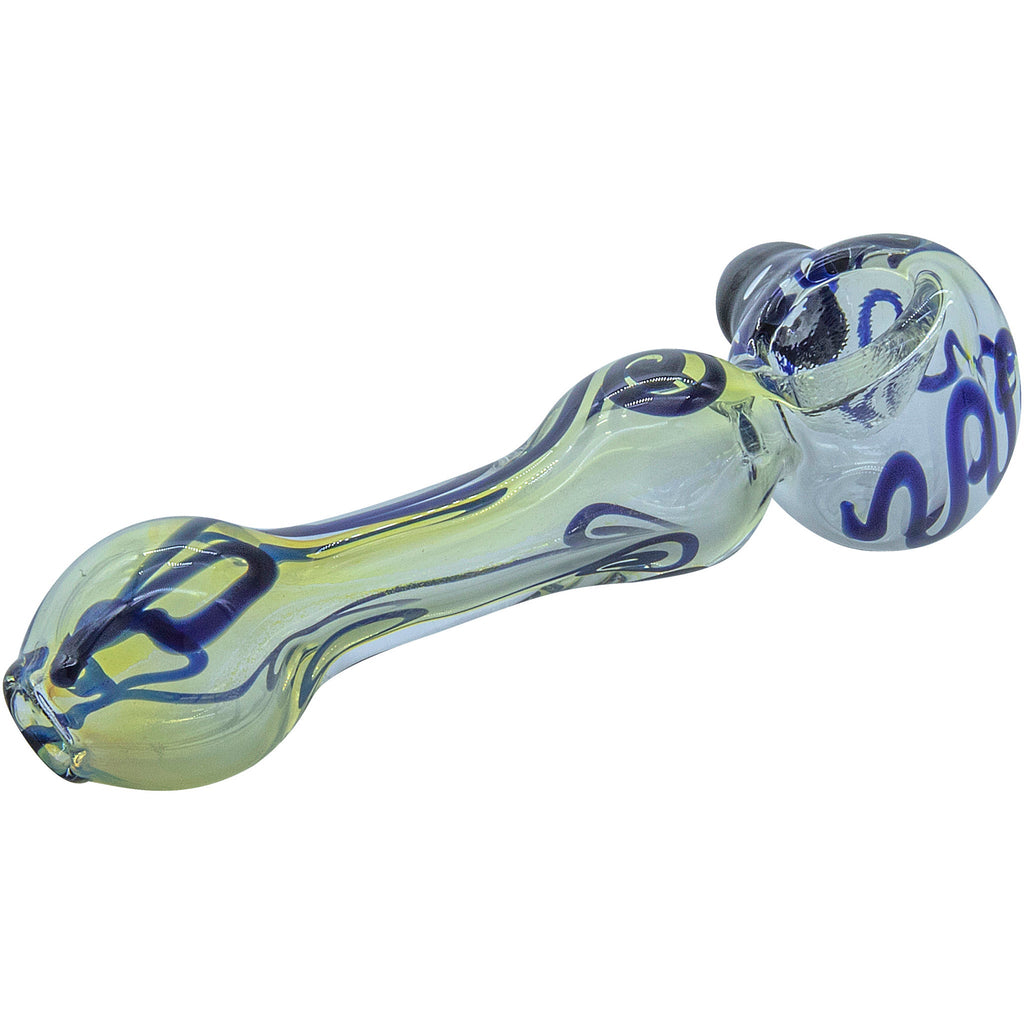 LA Pipes - "Painted Warrior Spoon" Glass Pipe