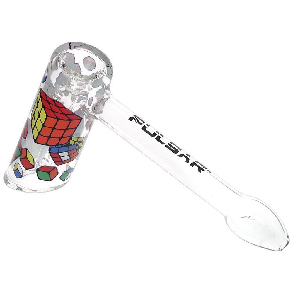 Pulsar ~ Design Series Hammer Glass Bubbler | 8"