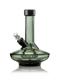 GRAV® > Small Wide Base Water Pipe in Smoke with Black Accents