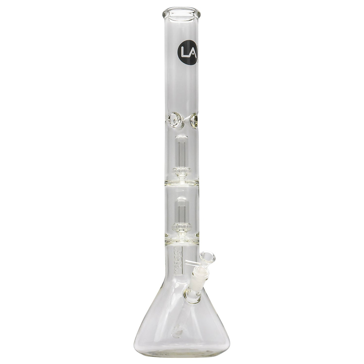 LA Pipes - Thick Glass Beaker Showerhead Perc Bong