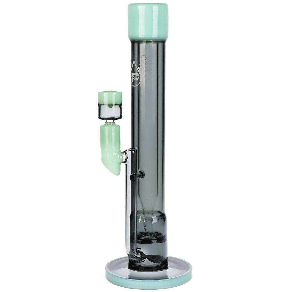 Pulsar ~ Transporter Kicked Straight Tube Glass Water Pipe | 14" | 14mm F