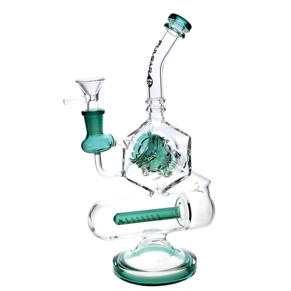 Pulsar ~ Inception Cube Water Pipe- 10.5"/14mm F/Colors Vary