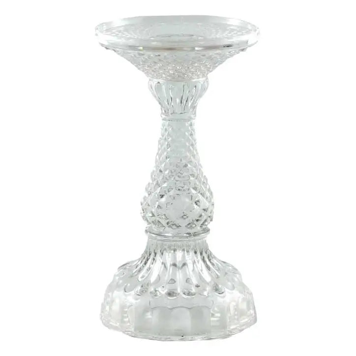 Glass Pillar Candle Holders – Clear