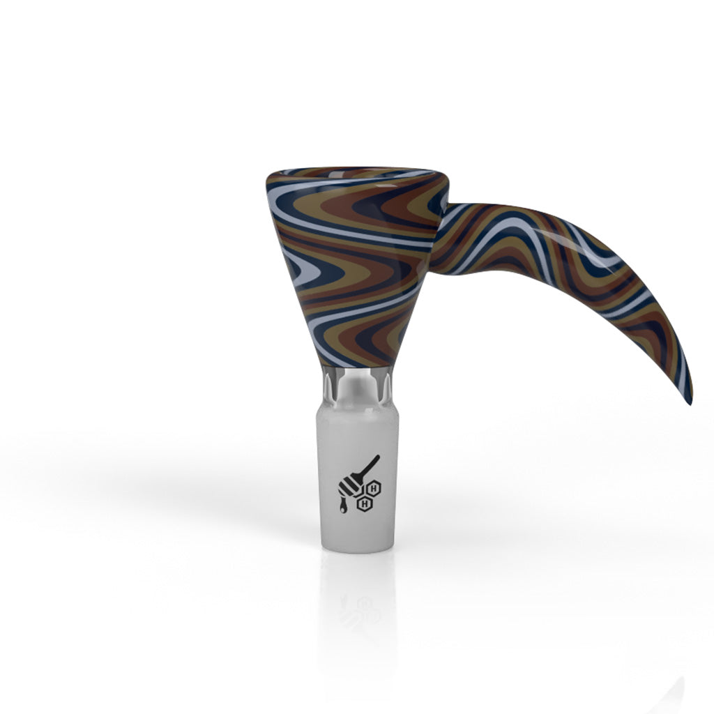 Honeybee Herb~ MARTINI FIRE WIG WAG WITH HORN PULL BONG BOWL