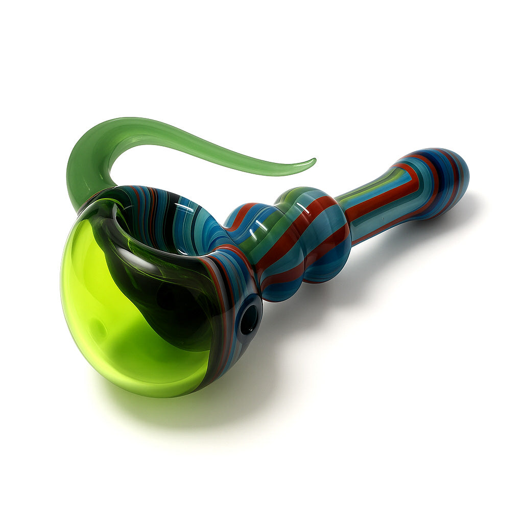 Honeybee Herb ~ SLIME TRACK DOUBLE HORN HAND PIPE