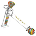 Pulsar ~ Retro Rave Wig Wag Bubbler w/ Herb Slide - 6.25" / 14mm F