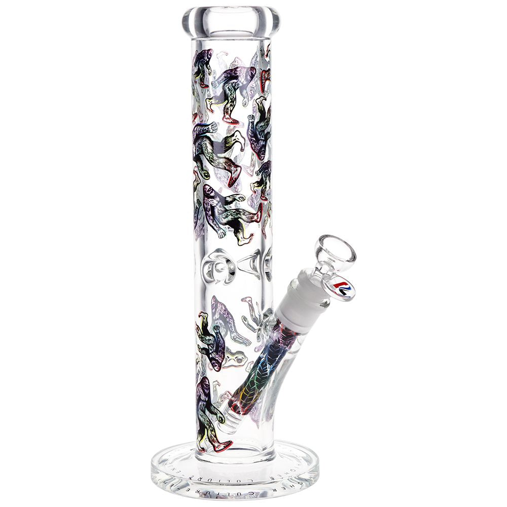Pulsar ~ Design Series Straight Tube Glass Water Pipe | 12" | 14mm F