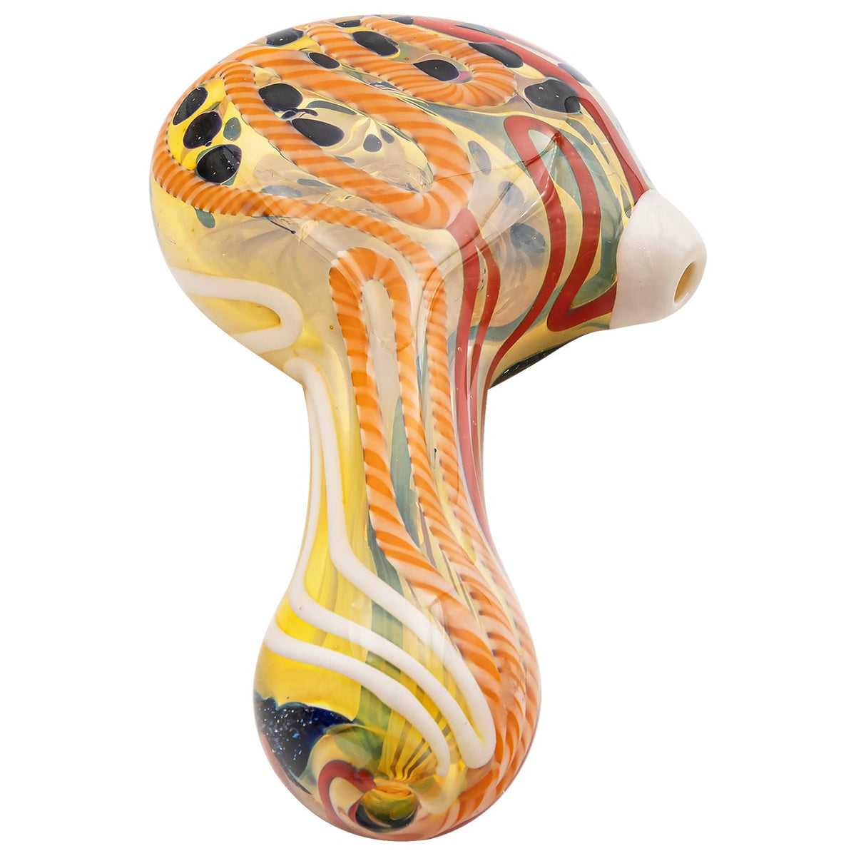 LA Pipes - "Dollar Pancake" Dichroic Color-Changing Spoon Glass Pipe