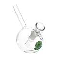 SeshGear ~ Round Ball Glass Water Pipe - 4.5" / 14mm F / Colors Vary