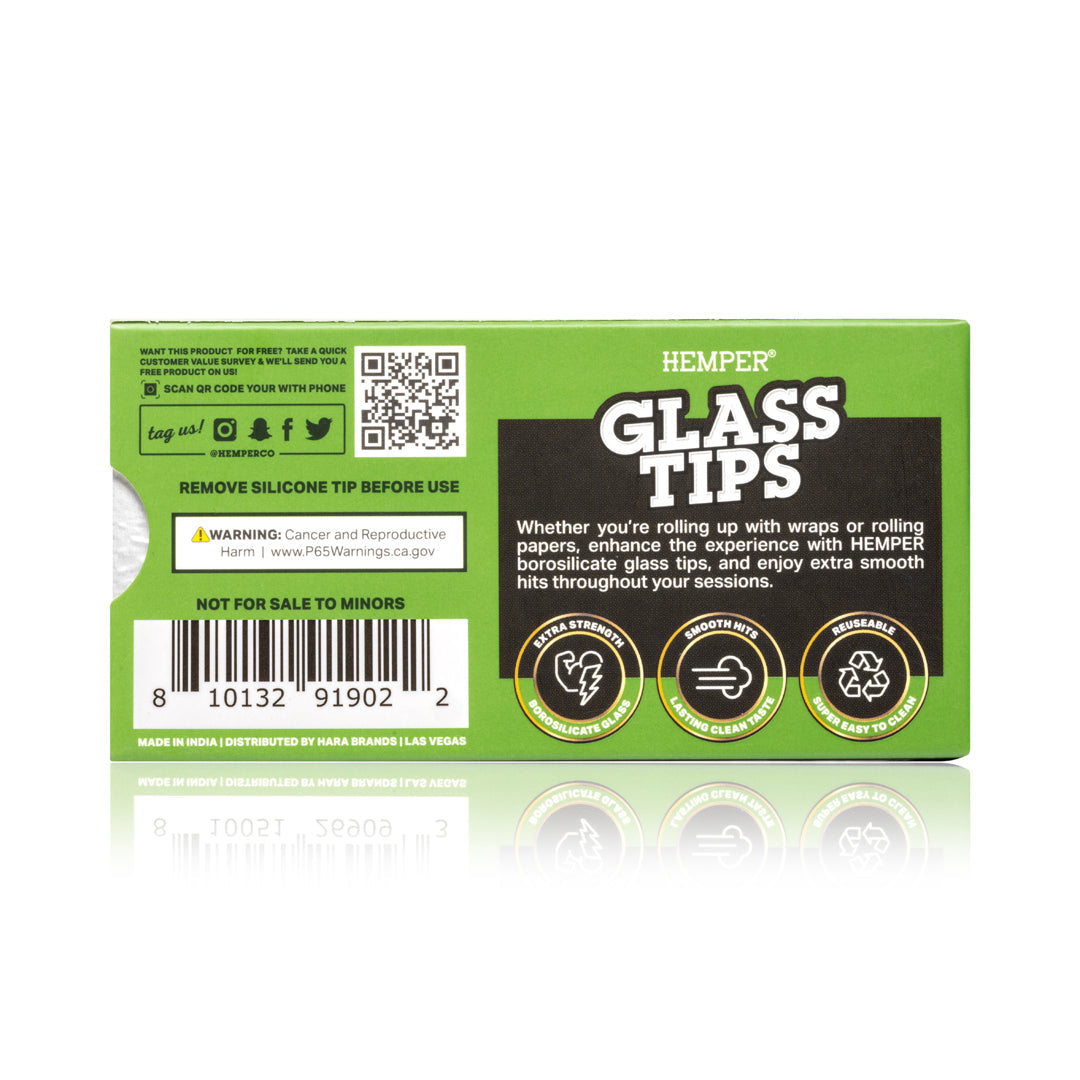 HEMPER - Glass Filter Tips 9mm | 5 Pack