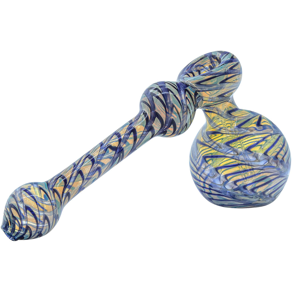 LA Pipes - Full Rake Fumed Hammer Bubbler Pipe 6"