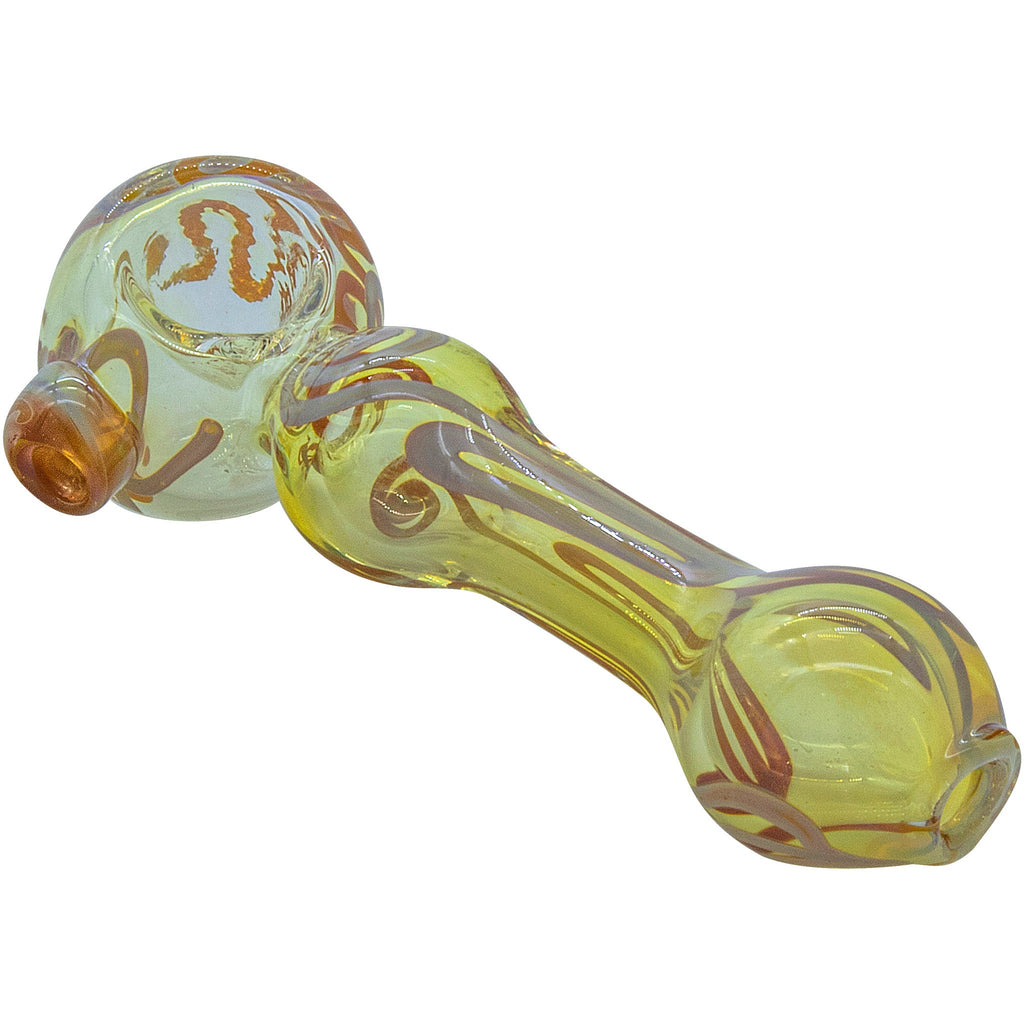 LA Pipes - "Painted Warrior Spoon" Glass Pipe