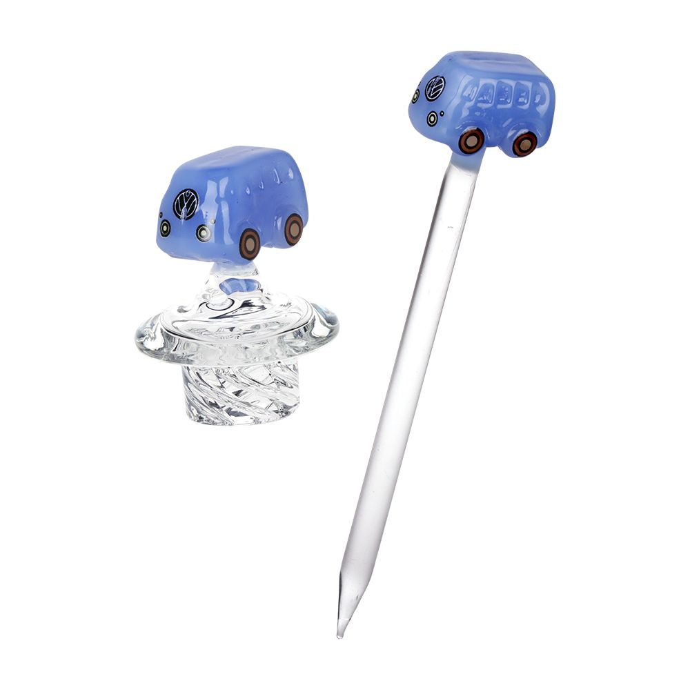 Pulsar ~ Glow VW Bus Glass Dab Rig Set - 8.5" / 14mm F