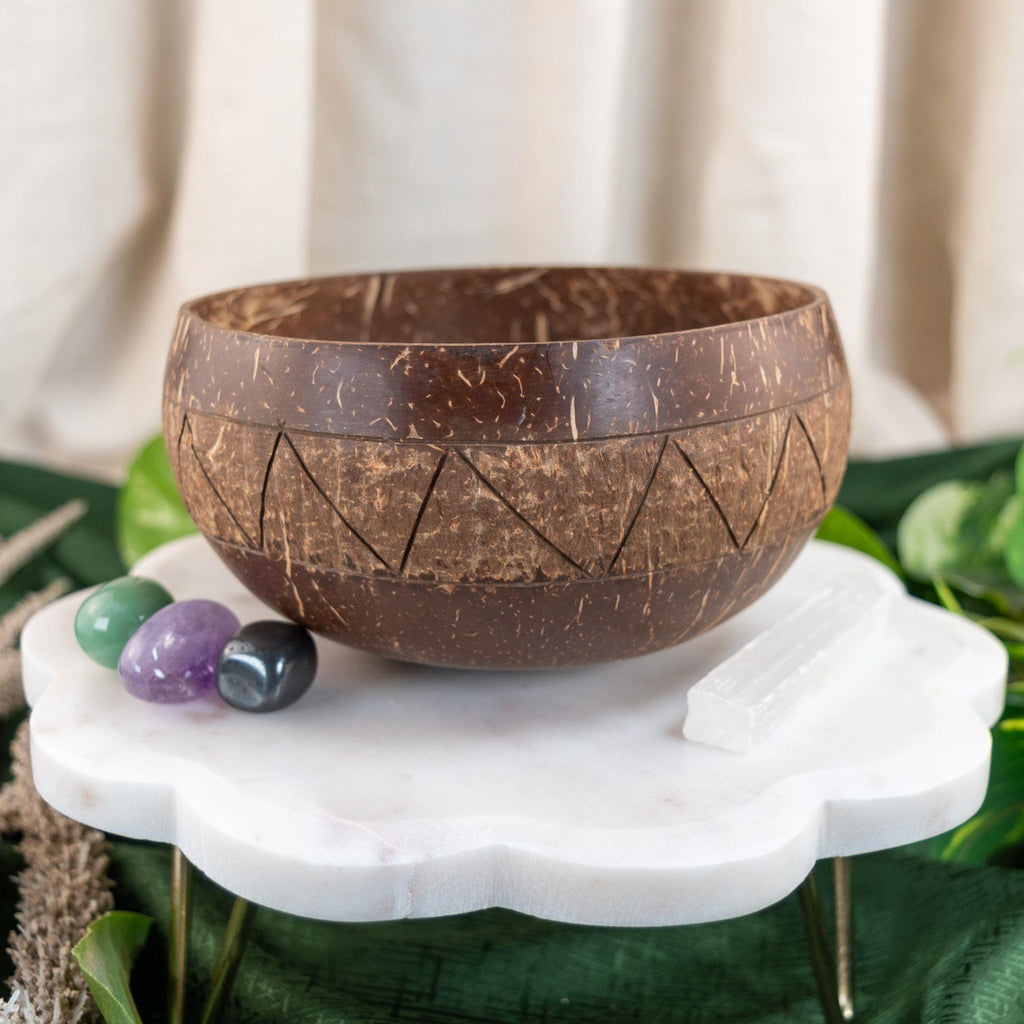 Engraved Coconut Bowl Assorted