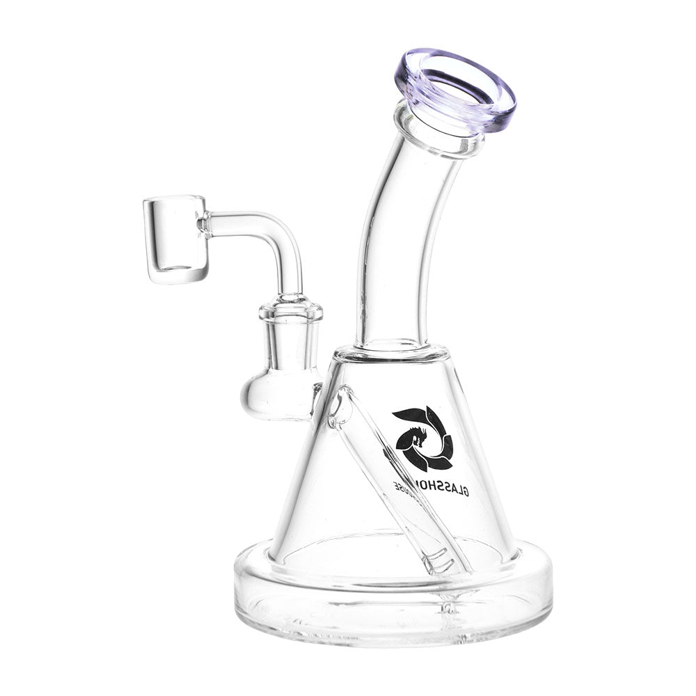 Glass House - Bent Neck Glass Dab Rig - 6.75" / 14mm F / Colors Vary