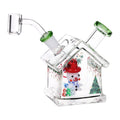 Pulsar ~ Christmas House Party Glass Dab Rig - 4.5" / 14mm F