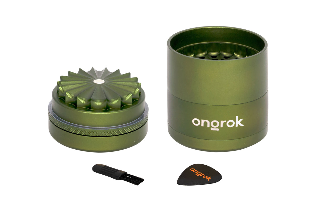 Ongrok - Mini 5 Piece, Flower Petal Toothless Grinder (2.2 inch)