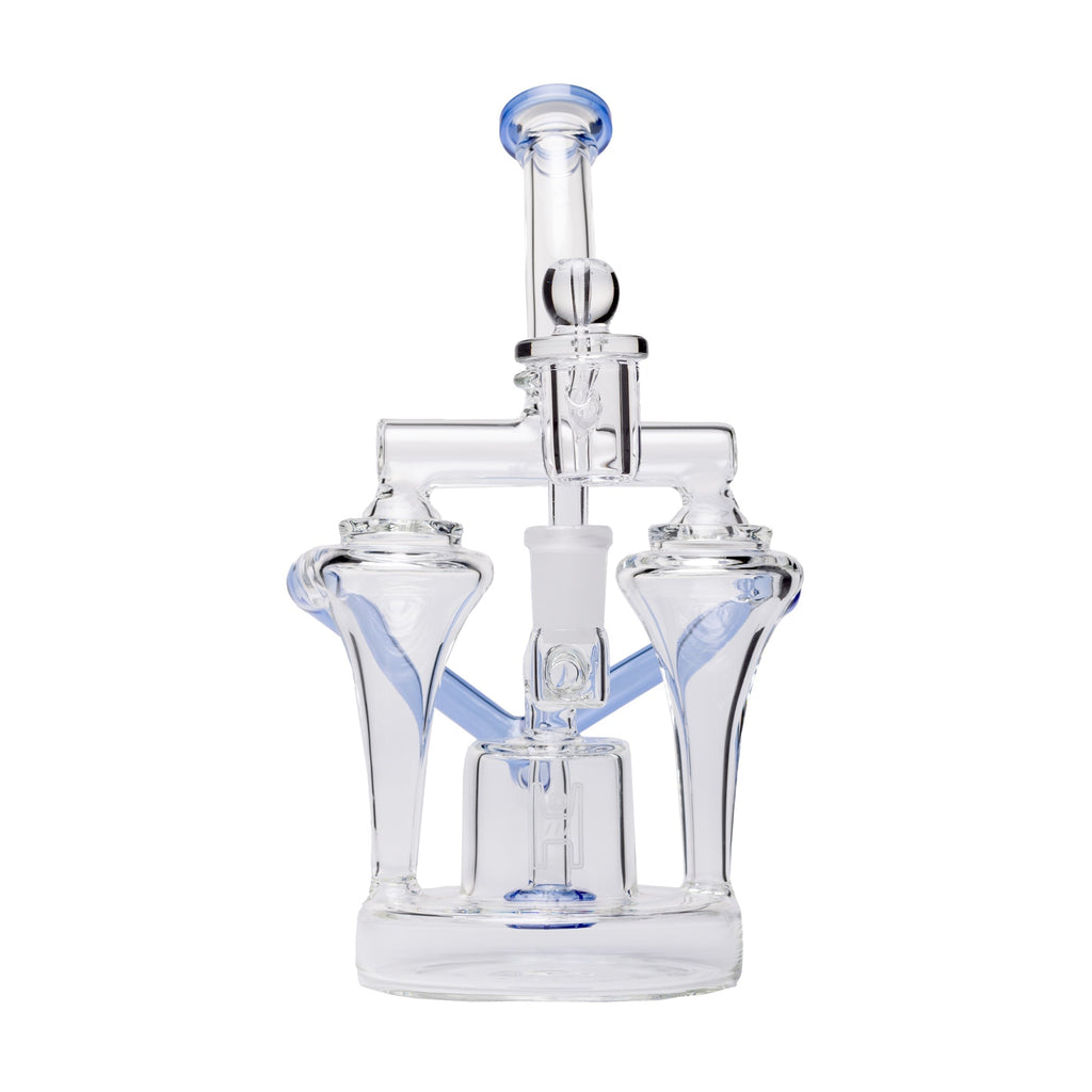 Human Grade - Dualing Recycler Glass Rig Water Pipe
