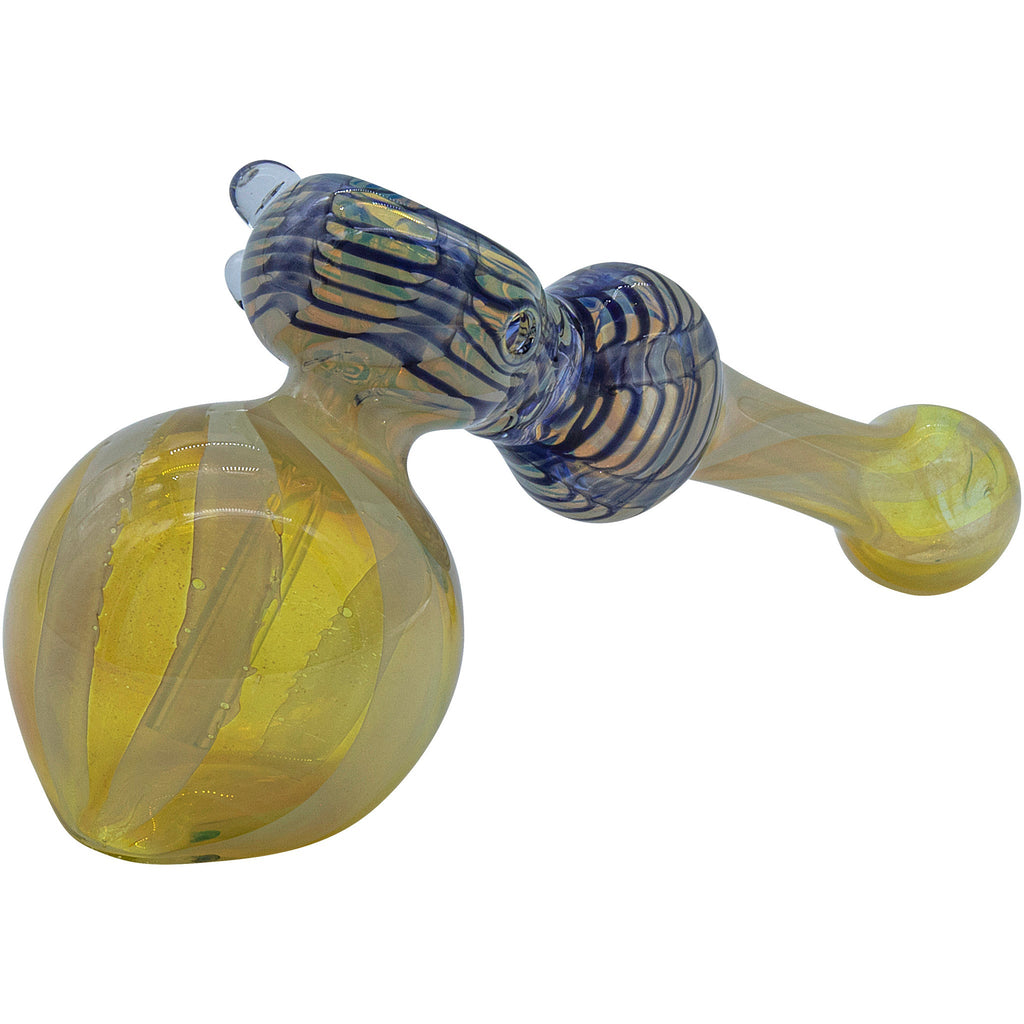 LA Pipes - "Raked Hammer" Fumed Hammer Bubbler Pipe (Various Colors)
