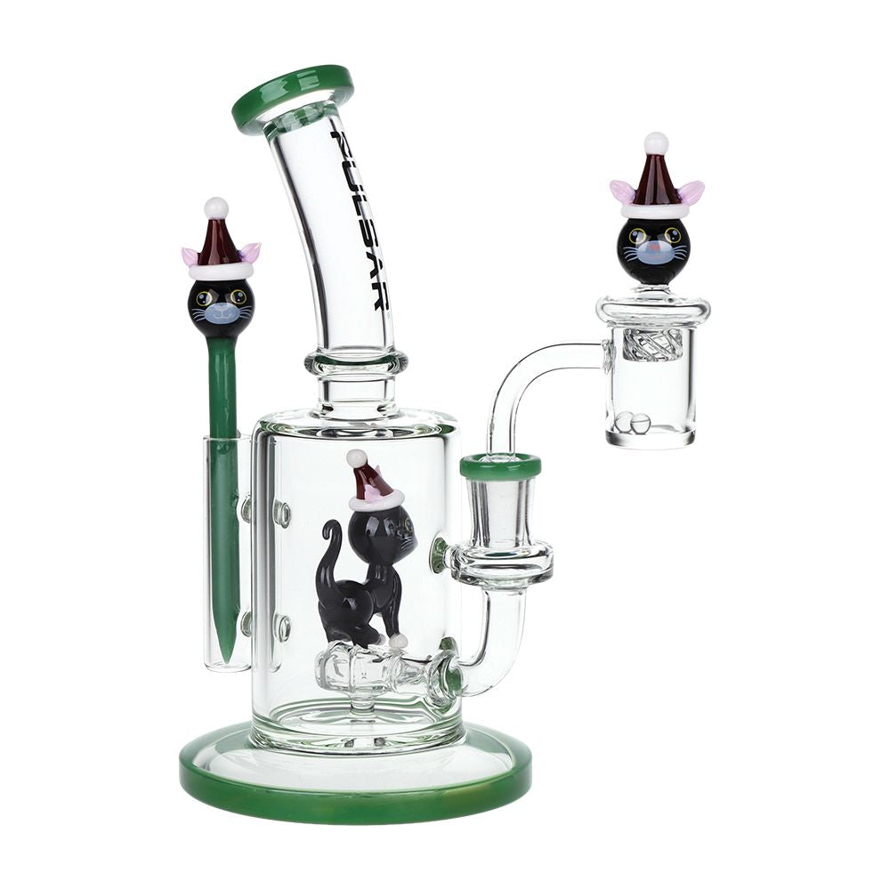 Pulsar ~ Holidaze Series Glass Dab Rig Set | 8.25" | 14mm F
