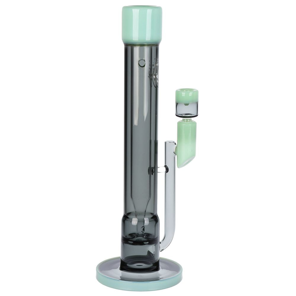 Pulsar ~ Transporter Kicked Straight Tube Glass Water Pipe | 14" | 14mm F