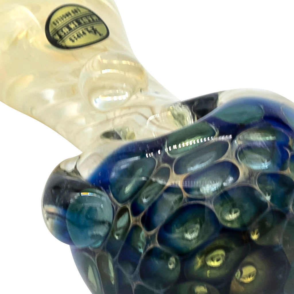 LA Pipes - "The Hive" Honeycomb Color Changing Glass Pipe